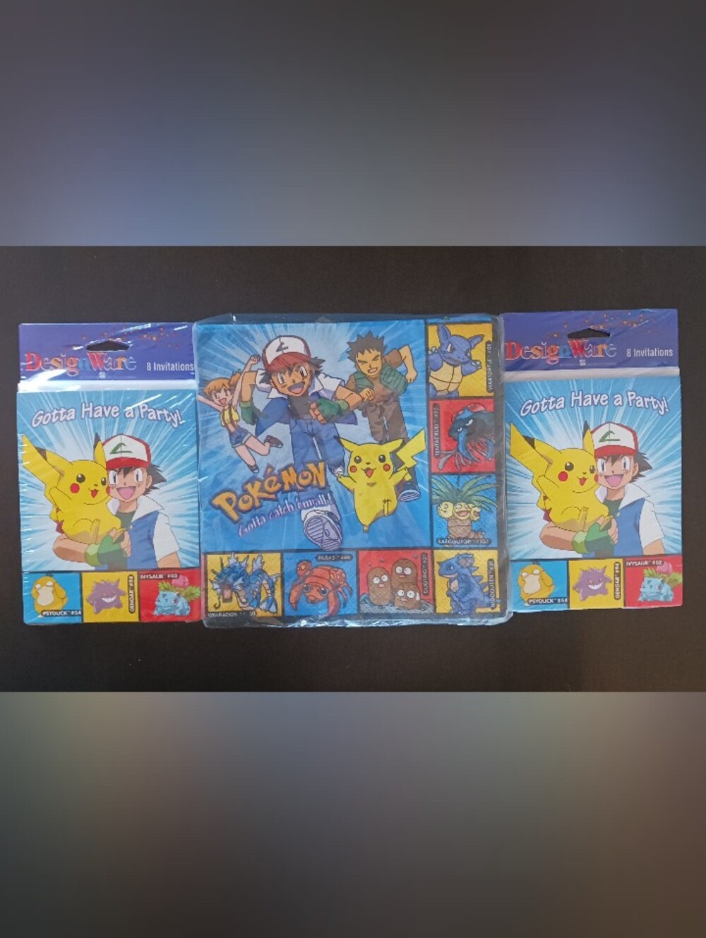 Vintage 90's Pokemon Party Invitation Bundle